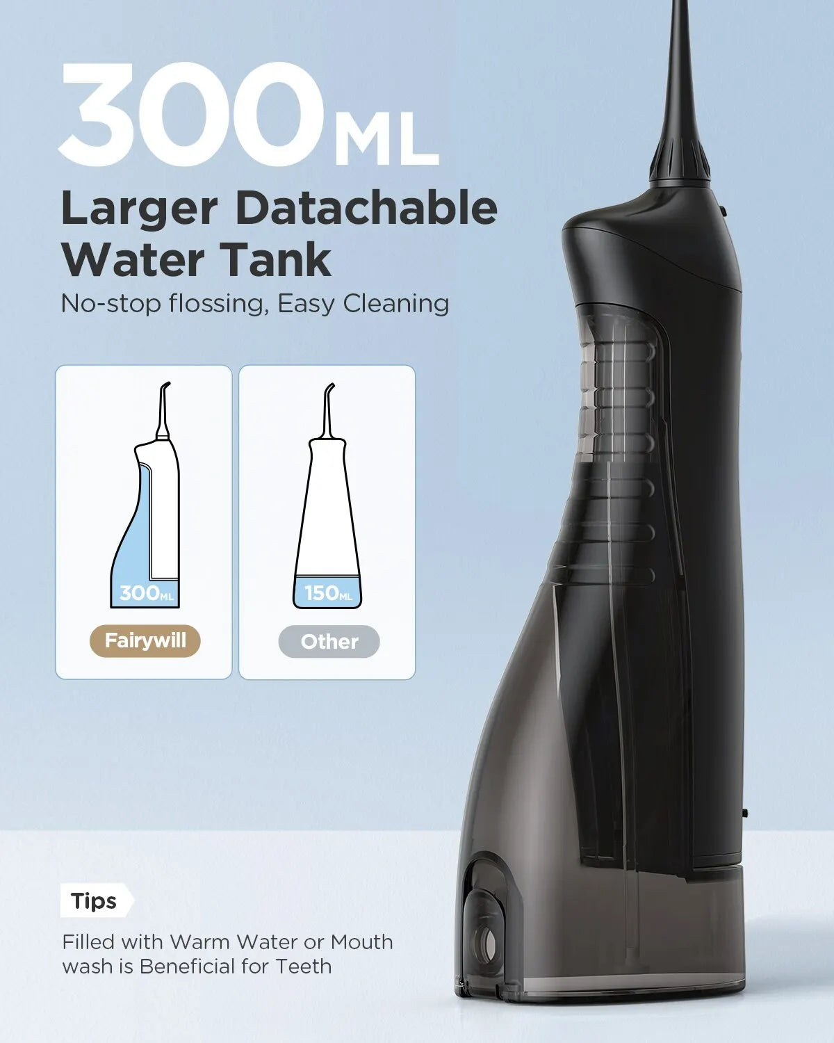 Cepillo irrigador dental recargable